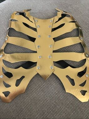 Black Rib Cage Chest Harness